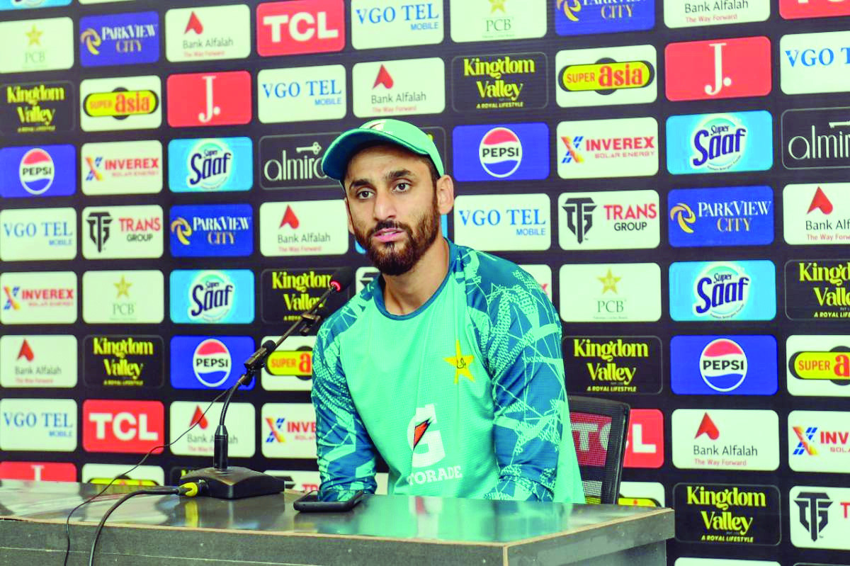 pakistan all rounder salman ali agha addresses the media in rawalpindi photo pcb