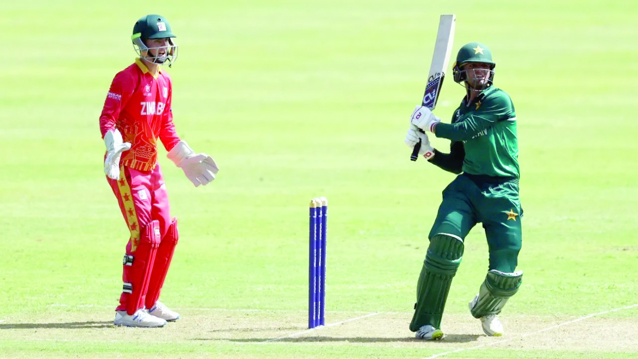 haseebullah khan in action against zimbabwe during first odi photo icc