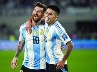 messi helps argentina sink bolivia