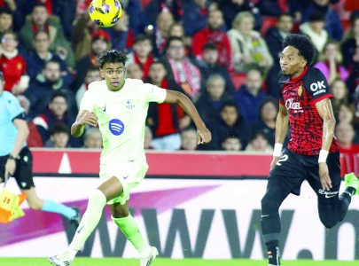 barca hit five against mallorca