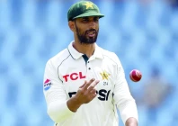 shan masood was bemused by his lbw dismissal photo afp