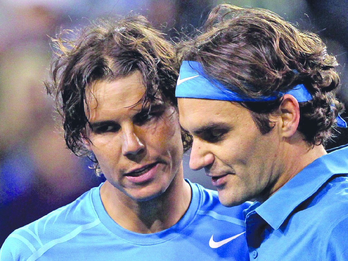 rafael nadal had a 24 16 winning record in his head to head meetings with roger federer seen here in 2012 photo afp file