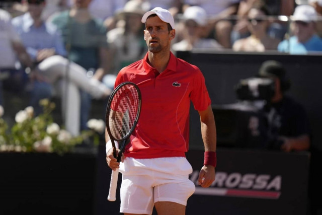 a worried man i had no rhythm no tempo no balance whatsoever on any shot in rome says djokovic photo afp a worried man i had no rhythm no tempo no balance whatsoever on any shot in rome says djokovic photo afp