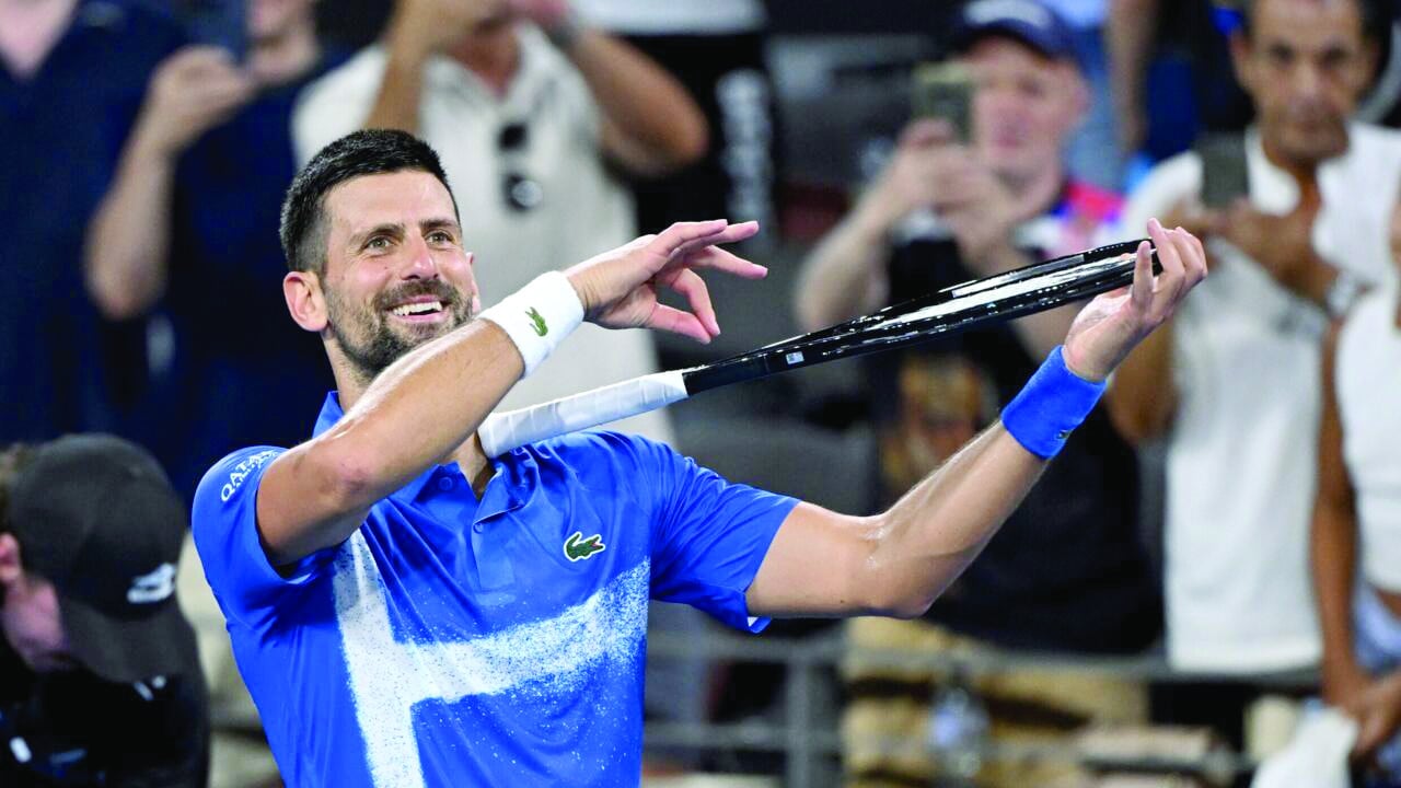 novak djokovic beat rinky hijikata of australia at the brisbane international photo afp