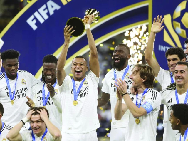 kylian mbappe scored the opening goal as real madrid swept aside pachuca in the intercontinental cup final photo afp kylian mbappe scored the opening goal as real madrid swept aside pachuca in the intercontinental cup final photo afp