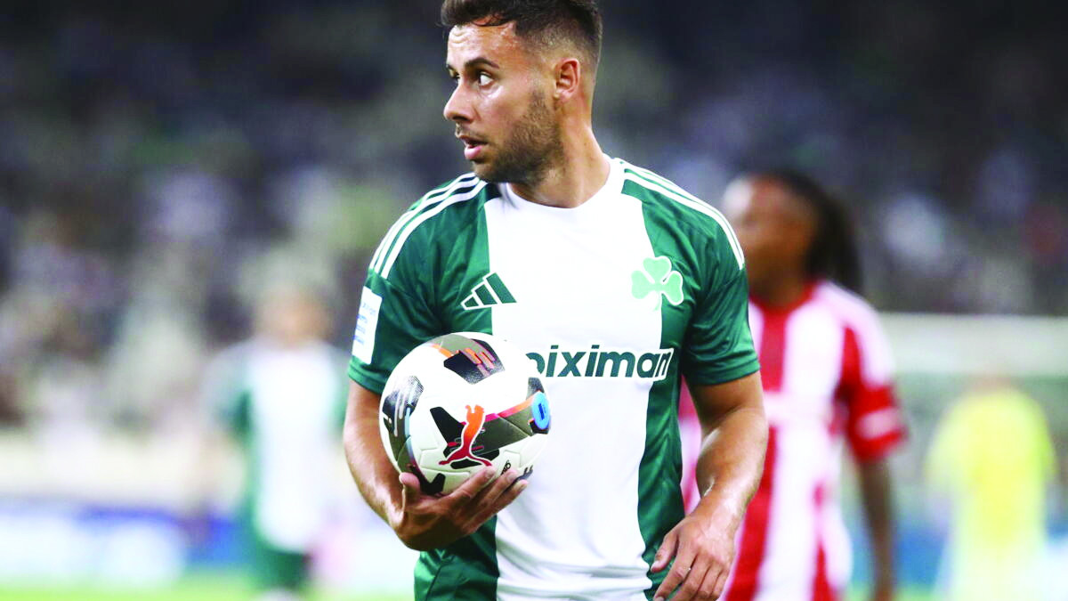 panathinaikos defender george baldock playing on sunday photo afp