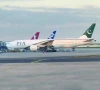 the first pia flight to europe in over four years arrives at the terminal bay at charles de gaulle airport in paris pakistan s state owned airline resumed flights to europe after a four year ban was lifted by eu regulators photo videograb