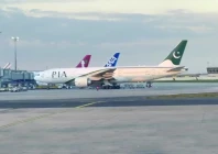 the first pia flight to europe in over four years arrives at the terminal bay at charles de gaulle airport in paris pakistan s state owned airline resumed flights to europe after a four year ban was lifted by eu regulators photo videograb