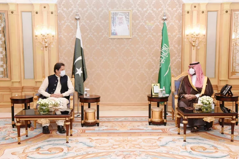 prime minister imran khan met on monday with saudi arabia s crown prince mohammed bin salman on the sidelines of the mgi summit in riyadh photo pm office prime minister imran khan met on monday with saudi arabia s crown prince mohammed bin salman on the sidelines of the mgi summit in riyadh photo pm office