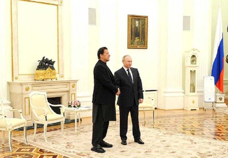 prime minister imran khan and president vladimir putin held a meeting in moscow photo twitter mfa russia