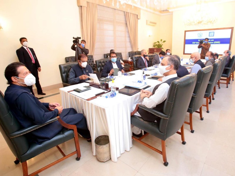 prime minister imran khan chairs a meeting on oil and gas sector at islamabad on october 2 2020 photo pid