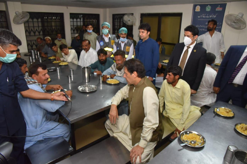 pm imran interacts with dweller of shelter home in islamabad photo express file