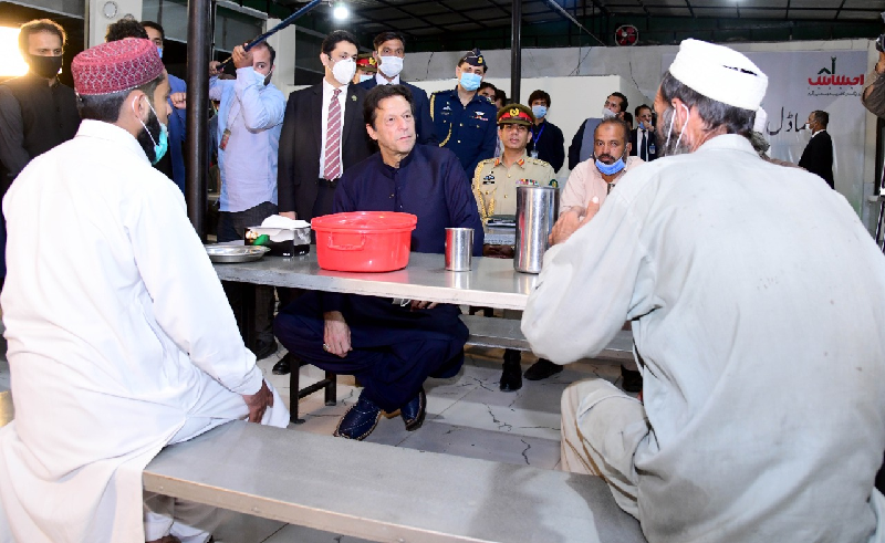 pm imran visits remodeled panagah shelter home and langar khana soup kitchen here in islamabd s sector g 9 photo twitter sanianishtar