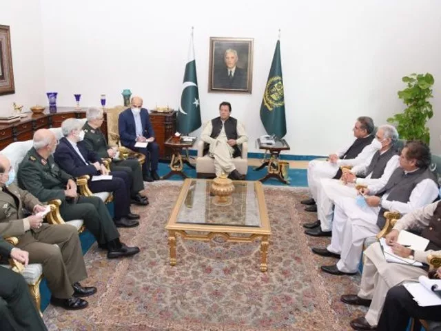 major general mohammad bagheri chief of general staff of the armed forces of iran called on prime minister imran khan in islamabad on october 13 2021 photo pid major general mohammad bagheri chief of general staff of the armed forces of iran called on prime minister imran khan in islamabad on october 13 2021 photo pid