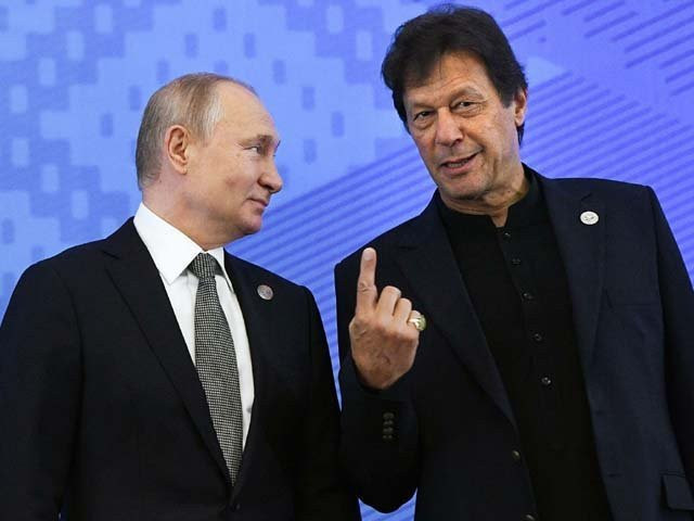 prime minister imran khan receives a telephone call from russian federation president vladimir putin on august 25 photo file