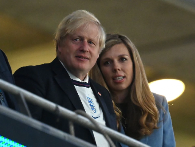 britain s prime minister boris johnson with his wife carrie johnson photo reuters file