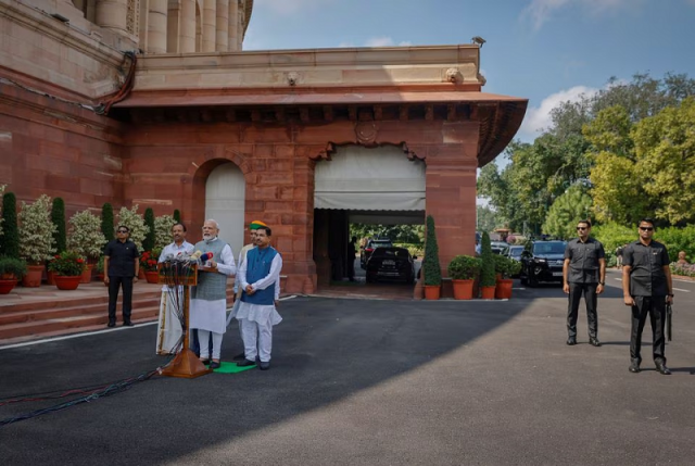 indian lawmakers bid farewell to british era parliament building indian lawmakers bid farewell to british era parliament building