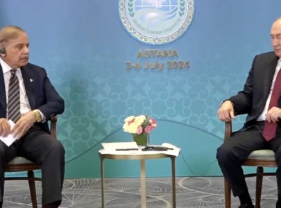 shehbaz sharif and vladimir putin meet in astana discuss expansion of pakistan russia ties shehbaz sharif and vladimir putin meet in astana discuss expansion of pakistan russia ties