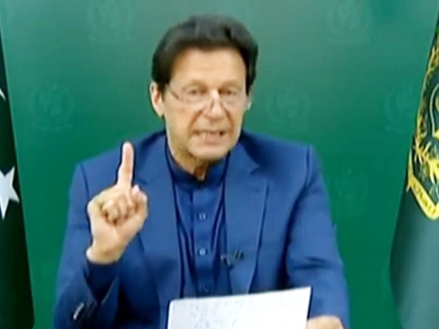 imran talks sense to violent protesters