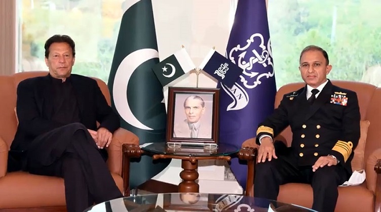 pm imran lauds pakistan navy s efforts for defence of maritime frontiers