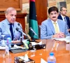 prime minister shehbaz sharif chairs a briefing regarding various developmental projects of sindh government in karachi on april 24 2024 photo pid