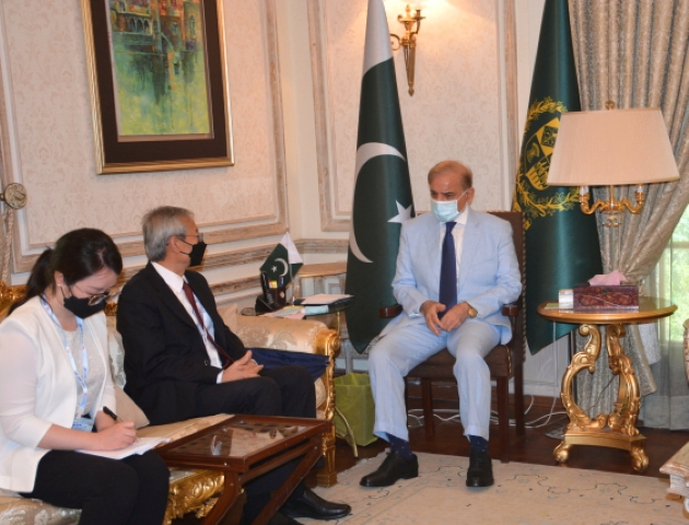 pm shehbaz sharif meets sco sg in islamabad on july 24 2022 photo app