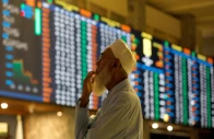 psx gives up early gains as profit taking takes hold