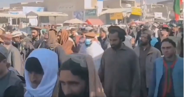 pti supporters in wana take to the streets on the party s call for nationwide peaceful protests against alleged rigging in 2024 elections photo screengrab pti supporters in wana take to the streets on the party s call for nationwide peaceful protests against alleged rigging in 2024 elections photo screengrab