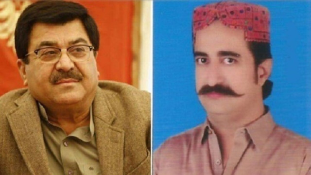 a file photo of pti s former members aslam abro and sheharyar sher photo express file a file photo of pti s former members aslam abro and sheharyar sher photo express file