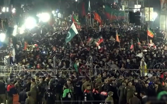 a view of pti s power show in rawalpindi on saturday november 26 screengrab a view of pti s power show in rawalpindi on saturday november 26 screengrab