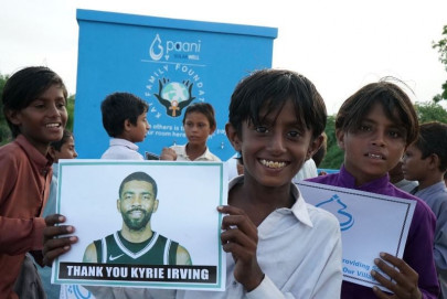 nba star kyrie irving helps brings water to thar in pakistan nba star kyrie irving helps brings water to thar in pakistan