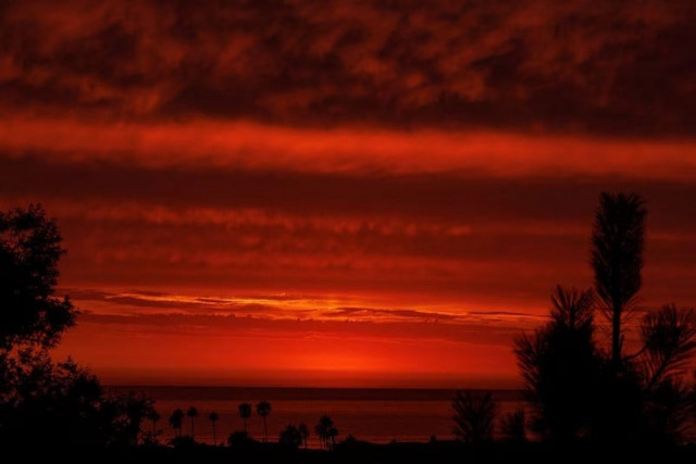 clouds in the sky after sunset over the pacific ocean as hurricane hilary approaches del mar california us august 19 2023 photo reuters clouds in the sky after sunset over the pacific ocean as hurricane hilary approaches del mar california us august 19 2023 photo reuters