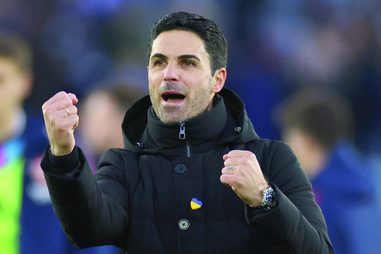 arsenal manager mikel arteta in action during the premier league match against manchester united at emirates stadium on december 4 photo reuters