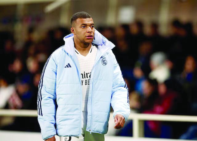 real madrid s kylian mbappe is substituted after sustaining an injury during the champions league fixture with atalanta at gewiss stadium in bergamo italy on december 10 photo reuters