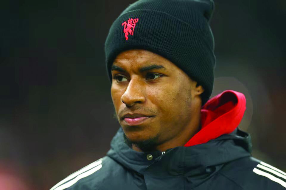 manchester united s marcus rashford before europa league match against paok at old trafford manchester britain   november 7 photo reuters