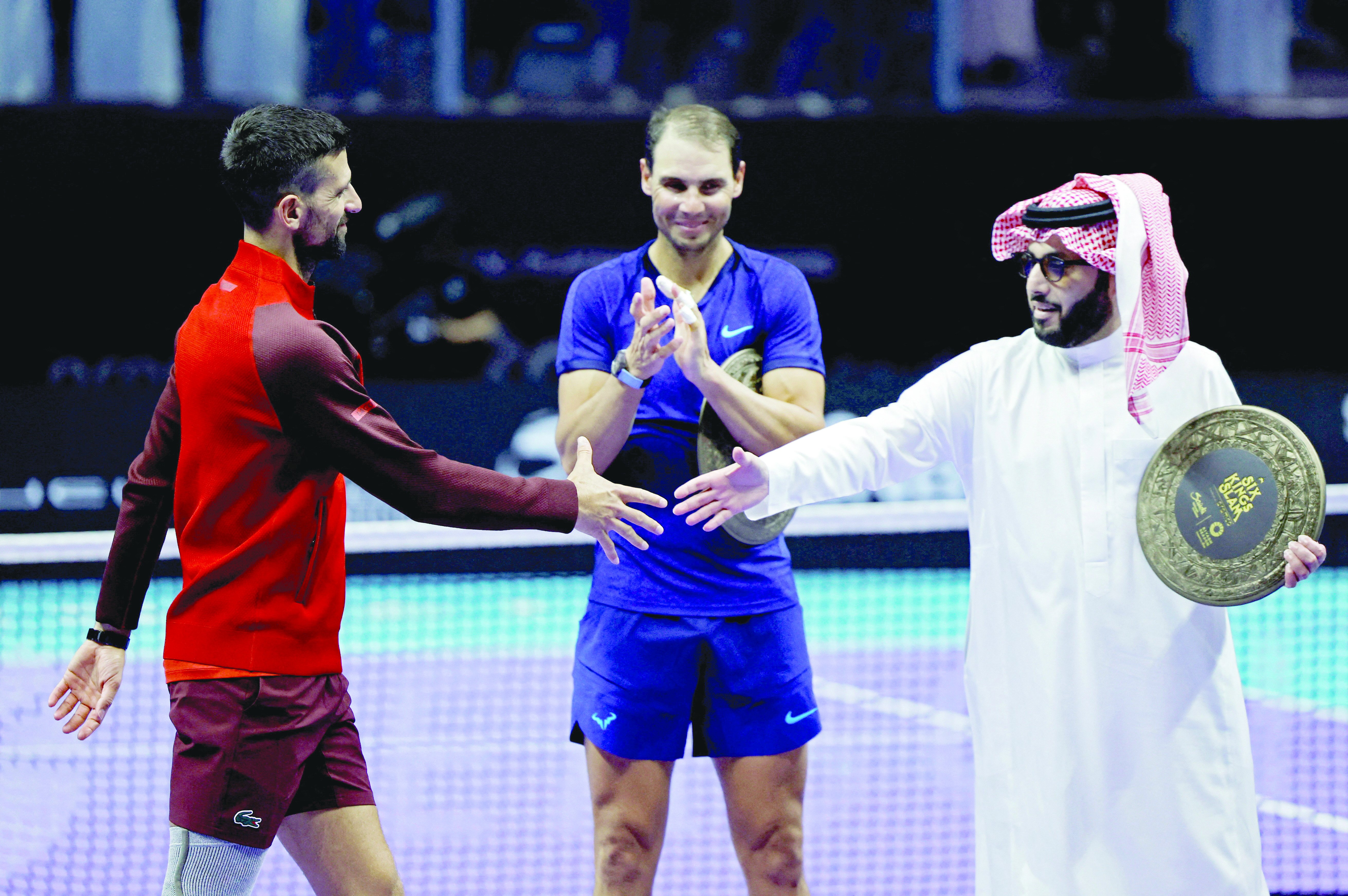 serbia s novak djokovic after winning his third place match against spain s rafael nadal photo reuters