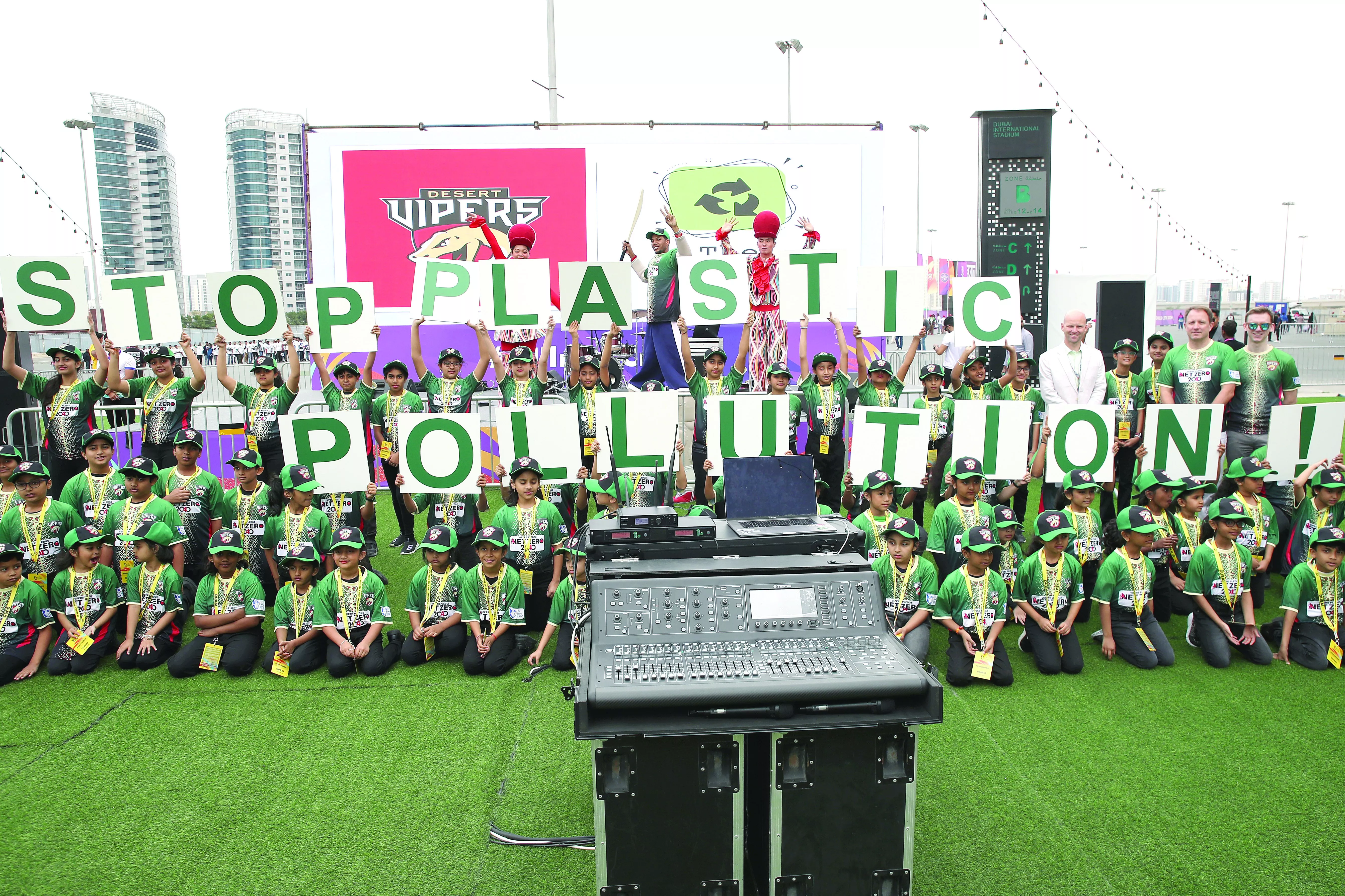 desert vipers hold green activities to engage in at the fan village at dubai stadium photo courtesy desert vipers desert vipers hold green activities to engage in at the fan village at dubai stadium photo courtesy desert vipers
