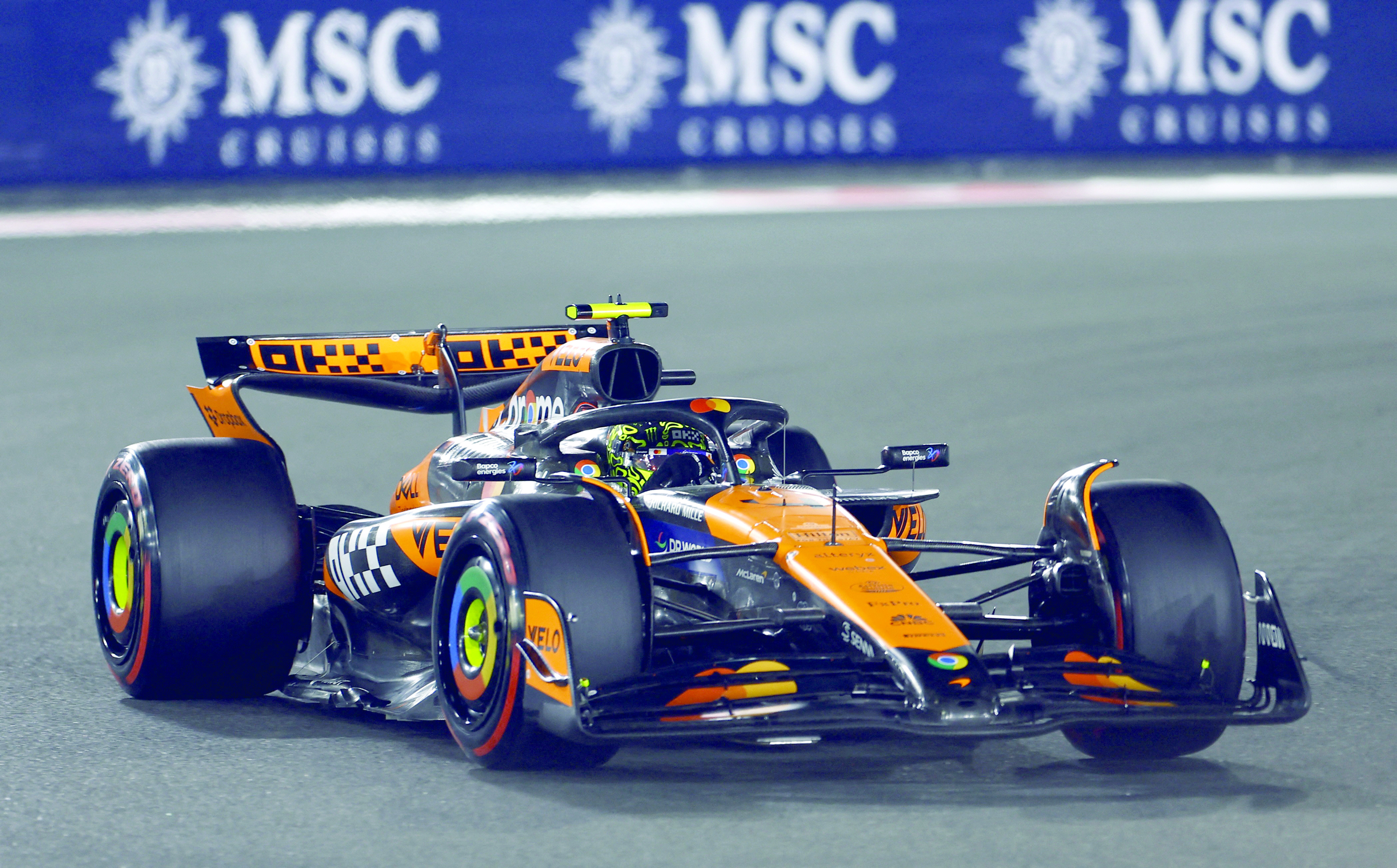 mclaren s lando norris during formula one abu dhabi grand prix qualifiying at yas marina circuit photo reuters