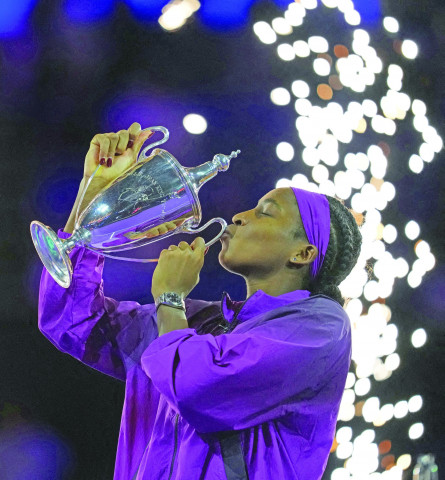 gauff beats zheng for wta finals title gauff beats zheng for wta finals title