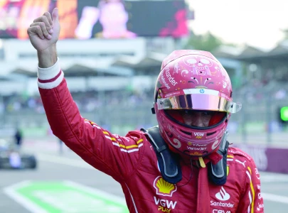 sainz on pole in mexico city gp