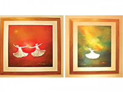 shafique gives new meaning to rumi s teachings through his paintings