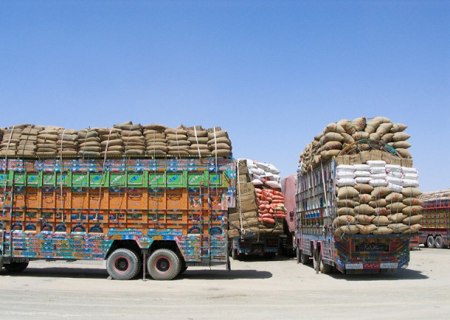 trucks loaded with supplies wait to cross into afghanistan at the friendship gate crossing point in the pakistan afghanistan border town of chaman photo reuters file trucks loaded with supplies wait to cross into afghanistan at the friendship gate crossing point in the pakistan afghanistan border town of chaman photo reuters file