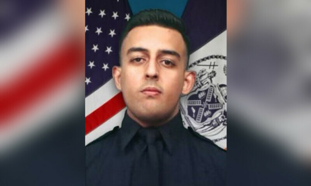 slain pakistani american police officer adeed fayaz photo nycpba twitter slain pakistani american police officer adeed fayaz photo nycpba twitter