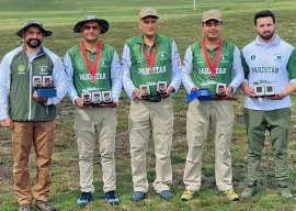 pak rifle shooting team honoured