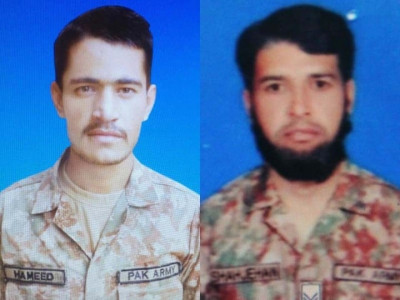 two pakistan army soldiers martyred in indian ceasefire violation two pakistan army soldiers martyred in indian ceasefire violation
