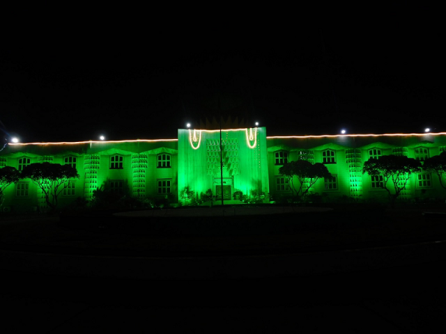 the high commission s building and the chancery mosque were decorated and illuminated at night to mark this revered occasion photo twitter pakinindia the high commission s building and the chancery mosque were decorated and illuminated at night to mark this revered occasion photo twitter pakinindia