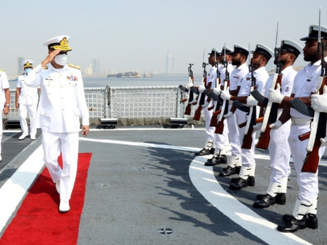 guard of honour presented to chief of naval staff admiral muhammad amjad khan niazi on board sri lankan ship during the multinational naval exercise aman 21 photo pakistan navy guard of honour presented to chief of naval staff admiral muhammad amjad khan niazi on board sri lankan ship during the multinational naval exercise aman 21 photo pakistan navy