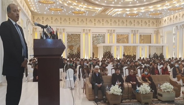 h e mr mansoor ahmad khan pakistan s ambassador to afghanistan is addressing to participants of allama muhammad iqbal scholarship 2021 under hec of pakistan photo express h e mr mansoor ahmad khan pakistan s ambassador to afghanistan is addressing to participants of allama muhammad iqbal scholarship 2021 under hec of pakistan photo express