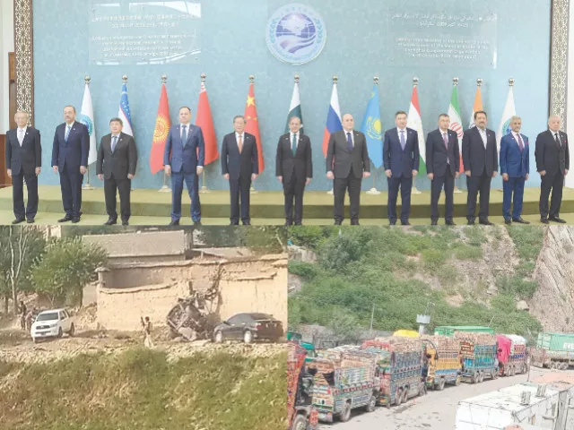 the heads of the delegates from the sco pose for a group photo during a summit meeting in islamabad on oct 16 cargo trucks are stuck in a logjam on the road leading to torkham border point following stricter border controls introduced by pakistan a view of a terrorist bombing in bajaur on july 3 photos file the heads of the delegates from the sco pose for a group photo during a summit meeting in islamabad on oct 16 cargo trucks are stuck in a logjam on the road leading to torkham border point following stricter border controls introduced by pakistan a view of a terrorist bombing in bajaur on july 3 photos file