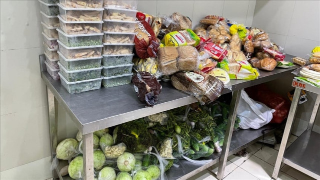 co founder rizq musa aamir says bags of rations are being sent to afghanistan that will be helping almost 2 000 afghan families photo aa co founder rizq musa aamir says bags of rations are being sent to afghanistan that will be helping almost 2 000 afghan families photo aa